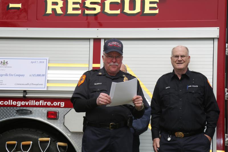 Chief Jay Murphy saying a few words
